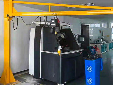 Tip kolòn elektrik rotating Jib Krane